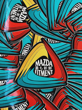 MAZDA FITMENT TRIPLE SWOOSH STICKER
